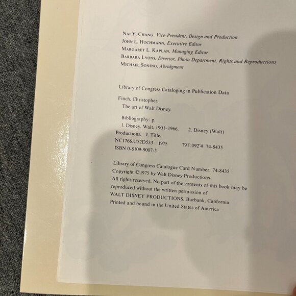 Rare 1975 "The Art of Walt Disney" by Christopher Finch - Picture 2 of 9